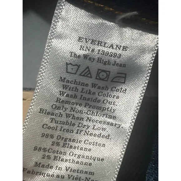 Everlane The Way-High Jeans in Vintage Indigo 33 Womens Denim Pants - Picture 8 of 13